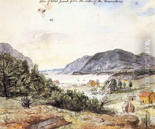 View of West Point from the Side of the Mountain Oil Painting - Charles Willson Peale