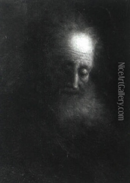 Kopf Eines Alten Mannes Oil Painting -  Rembrandt van Rijn