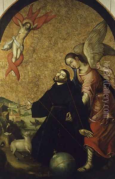 Stigmatization of St. Francis Oil Painting - Unknown Painter