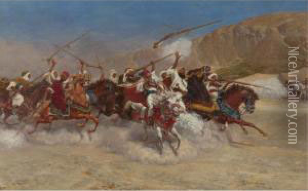 The Gallop Oil Painting - Enrico Coleman