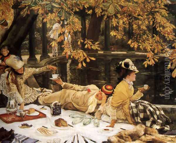 Holyday (or The Picnic) Oil Painting - James Jacques Joseph Tissot
