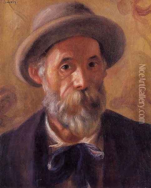 Self Portrait Oil Painting - Pierre Auguste Renoir