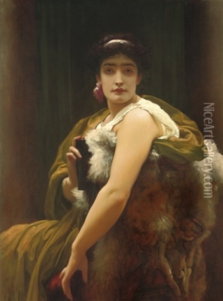 Twixt Hope & Fear Oil Painting - Lord Frederic Leighton