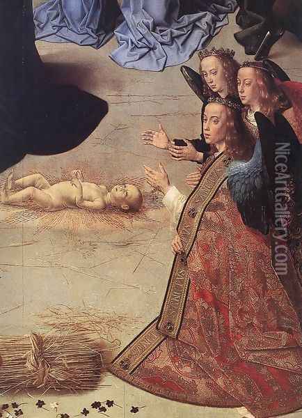 The Adoration of the Shepherds (detail 12) 1476-79 Oil Painting - Hugo Van Der Goes