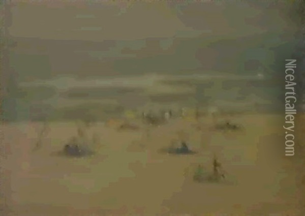 The Beach At East Hampton, Long Island Oil Painting - Edmund William Greacen