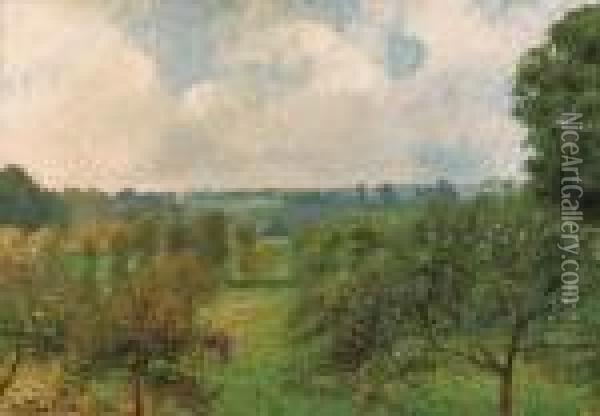 Aprs La Pluie, Automne, Eragny Oil Painting - Camille Pissarro