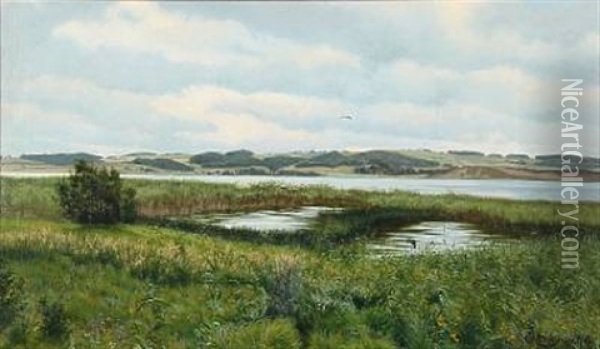 Summer Landscape Oil Painting - Carl Milton Jensen