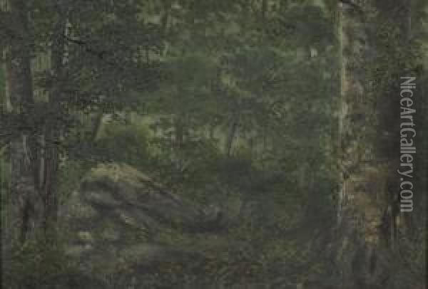 The Edge Of The Woods Oil Painting - Roswell Morse Shurtleff
