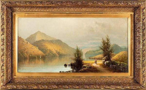 Landscape Oil Painting - Cyrenius Hall