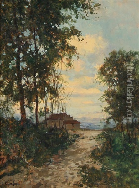 Sentiero Romito Oil Painting - Giuseppe Buscaglione