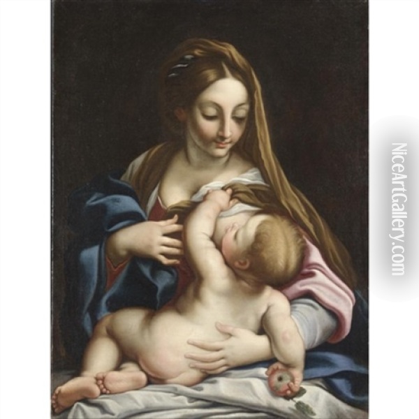 Madonna Col Bambino Oil Painting - Carlo Maratta
