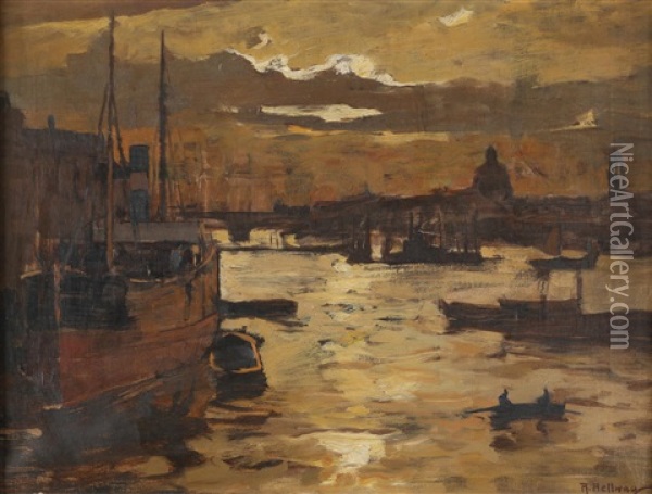 Hamburg Oil Painting - Rudolf Hellwag