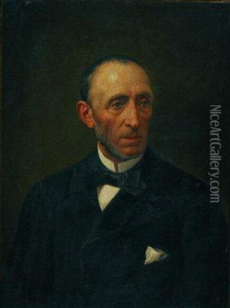 Retrato De Caballero Oil Painting - Juan De Barroeta Y Anguisolea