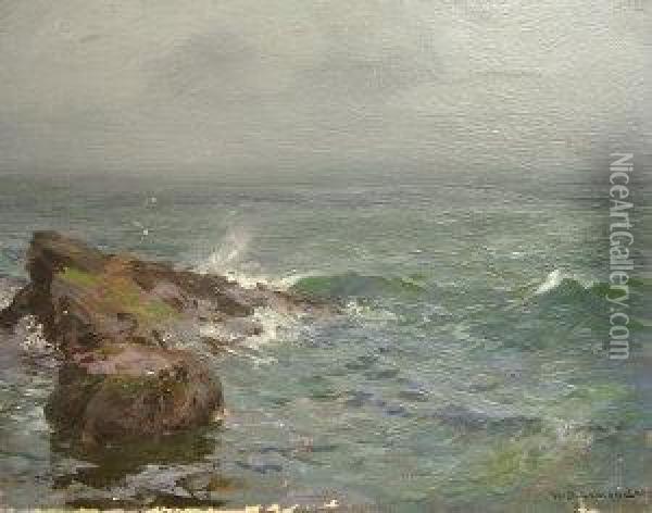 Stormy Waters Oil Painting - William Bradley Lamond