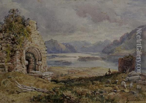 View Of Aghadoe Church Oil Painting - James Howard Burgess