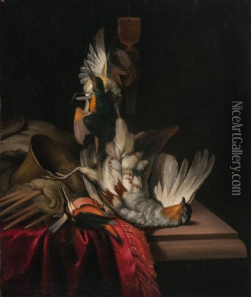 Still Life With Partridge Oil Painting - Evert Van Aelst