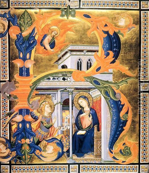 Gradual from Santa Maria degli Angeli (Folio 60) Oil Painting - Don Silvestro Dei Gherarducci
