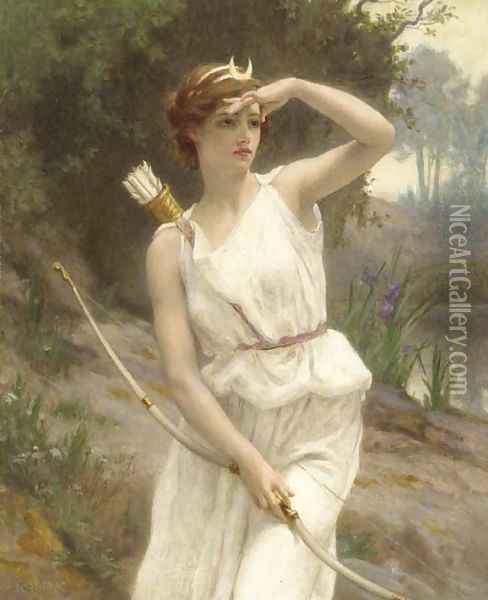 Diana, The Huntress Oil Painting - Guillaume Seignac