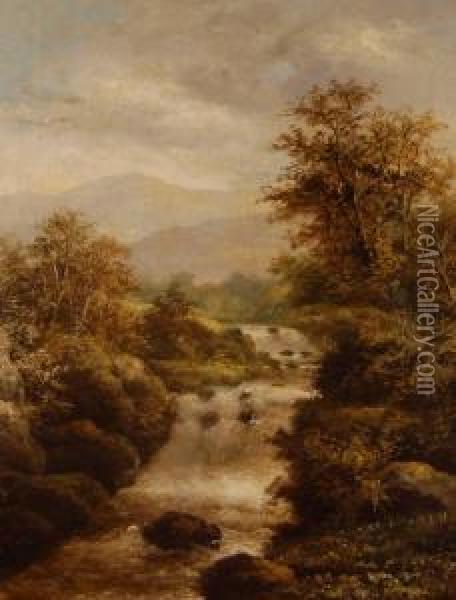 Fall On The North Esk Oil Painting - Robert Marshall Root
