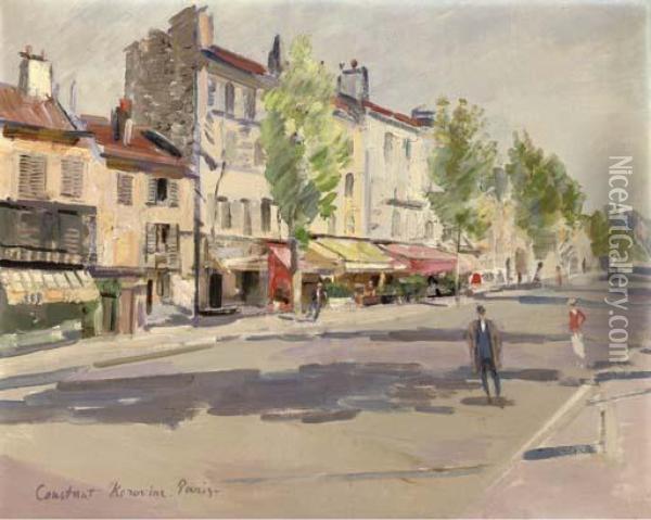 Paysage Printanier Dans La Banlieue De Paris Oil Painting - Konstantin Alexeievitch Korovin