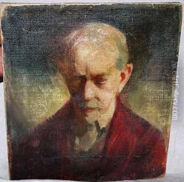 Portrait Of Man Oil Painting - John Campbell Phillips