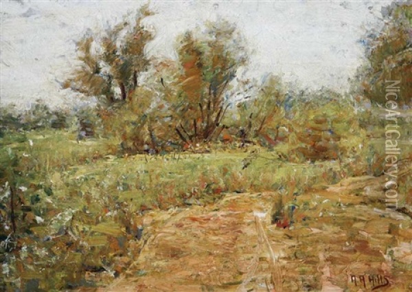 Autumn Landscape Oil Painting - Anna Althea Hills