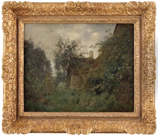 Bauerliches Gehoft In Landschaft Oil Painting - Camille Pissarro