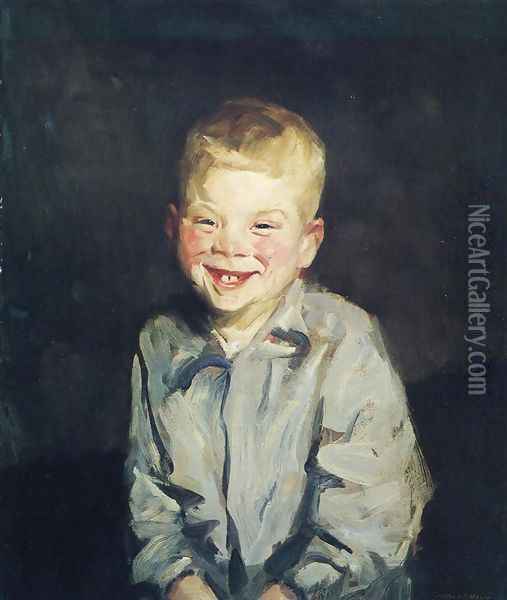 The Laughing Boy (Jobie) Oil Painting - Robert Henri