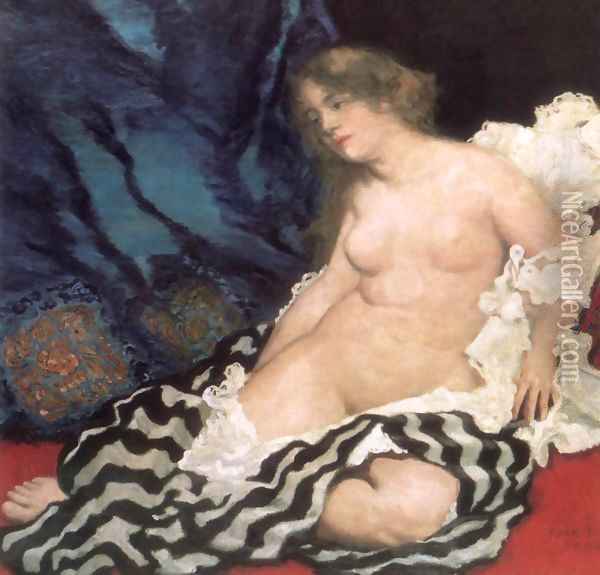 Thamar 1909 Oil Painting - Istvan Csok