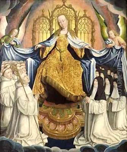The Virgin Sheltering the Order of Citeaux Oil Painting - Jean Bellegambe the Elder