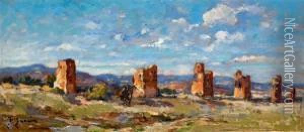 Ruines De Mansourah (tlemcen) Oil Painting - Fernand Salkin