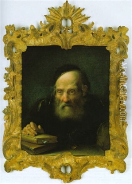 Ritratto Di Vecchio Uomo Barbuto Oil Painting - Giuseppe Nogari
