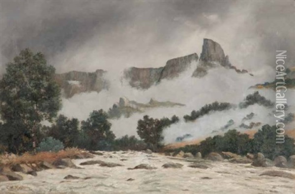 Mount-aux-sources, Natal National Park, Drakensberg Oil Painting - Cathcart William Methven