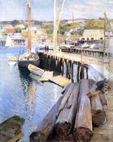 Early October 1906 Oil Painting - Willard Leroy Metcalf