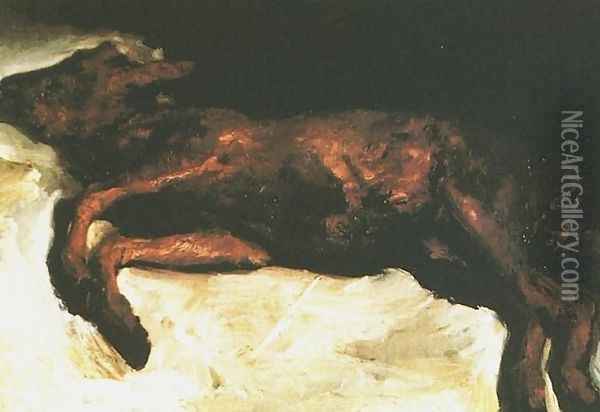 New Born Calf Lying On Straw Oil Painting - Vincent Van Gogh