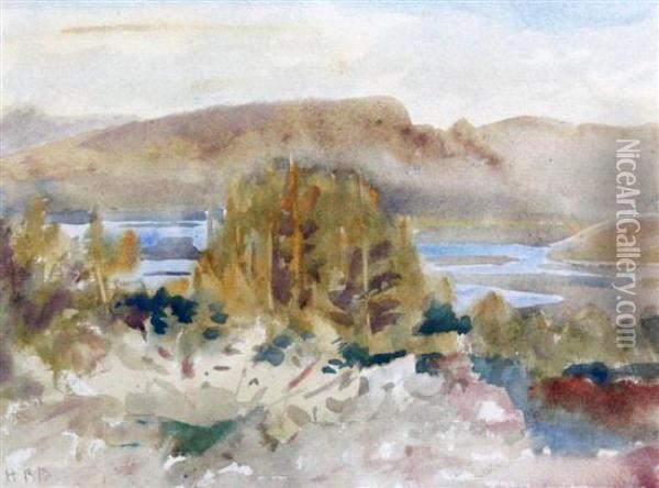 River Tagus Near Toledo, Spain Oil Painting - Hercules Brabazon Brabazon