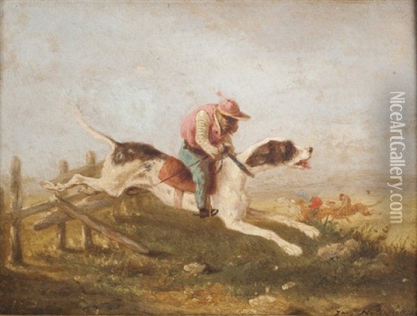 Le Singe Jockey Oil Painting - Zacharias Noterman