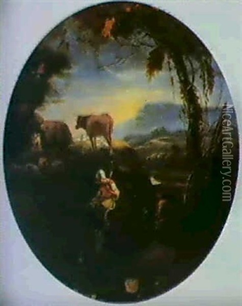 The Flight Into Egypt Oil Painting -  Angeluccio