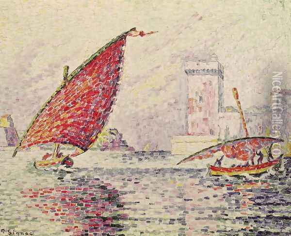 Fort Saint-Jean, Marseilles, 1907 Oil Painting - Paul Signac