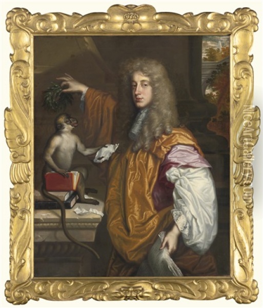 Portrait Of John Wilmot, 2nd Earl Of Rochester Oil Painting - Jacob Huysmans