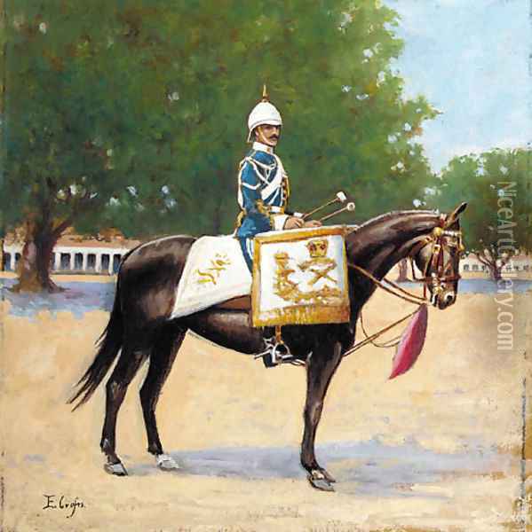 A drum horse Oil Painting - Ernest Crofts