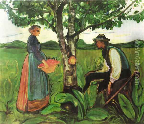 Fertility 1902 Oil Painting - Edvard Munch