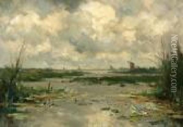 Plas Kortenhoef Oil Painting - Willem Cornelis Rip