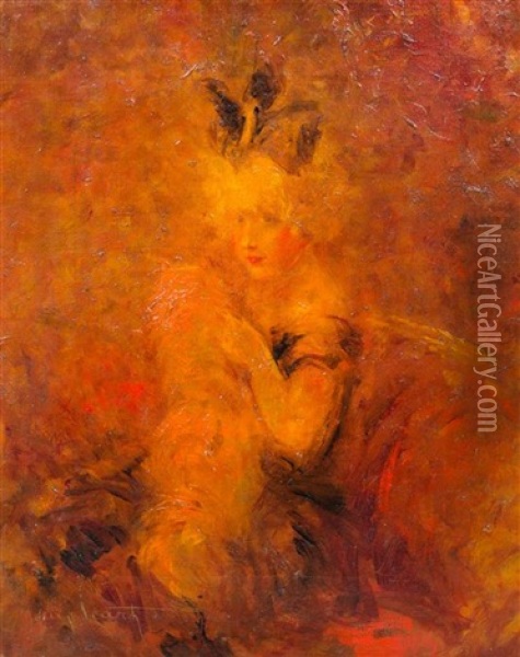 Le Guignol Oil Painting - Louis Icart