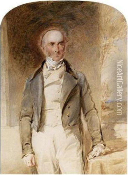 Portrait Of Sir Rowland Hill, K.c.b. Oil Painting - George Richmond