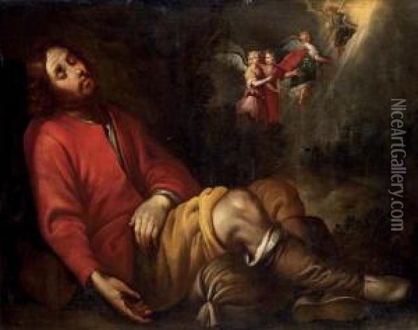 Jacob's Dream Oil Painting - Pietro della Vecchia