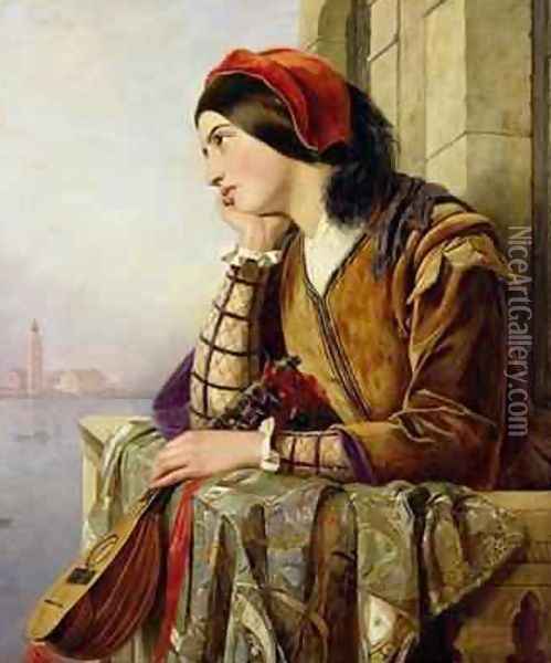Woman in Love 1856 Oil Painting - Henry Nelson O'Neil