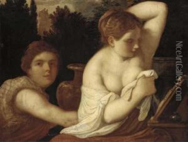 Bathsheba Oil Painting - (Alessandro) Padovanino (Varotari)
