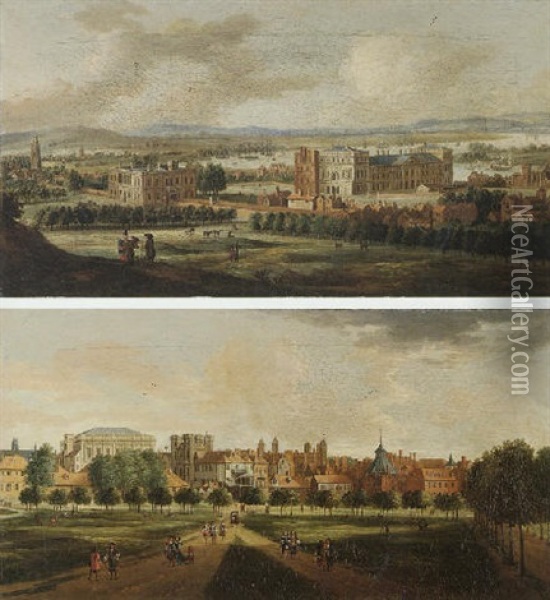 Prospect Of Greenwich Oil Painting - Johannes Vorsterman