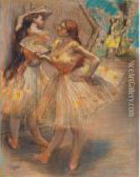 Danseuses Pres D'un Portant Oil Painting - Edgar Degas
